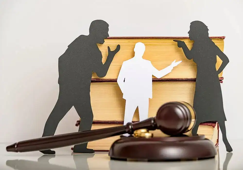 image of couple arguing through divorce Stockport
