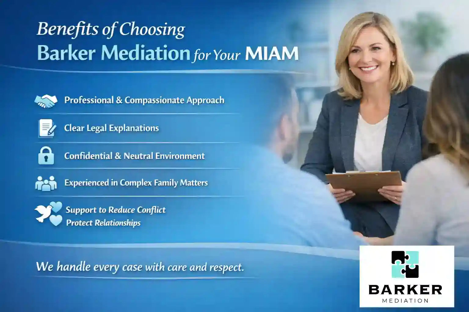 Benefits of Choosing Barker Mediation for Your MIAM Stockport